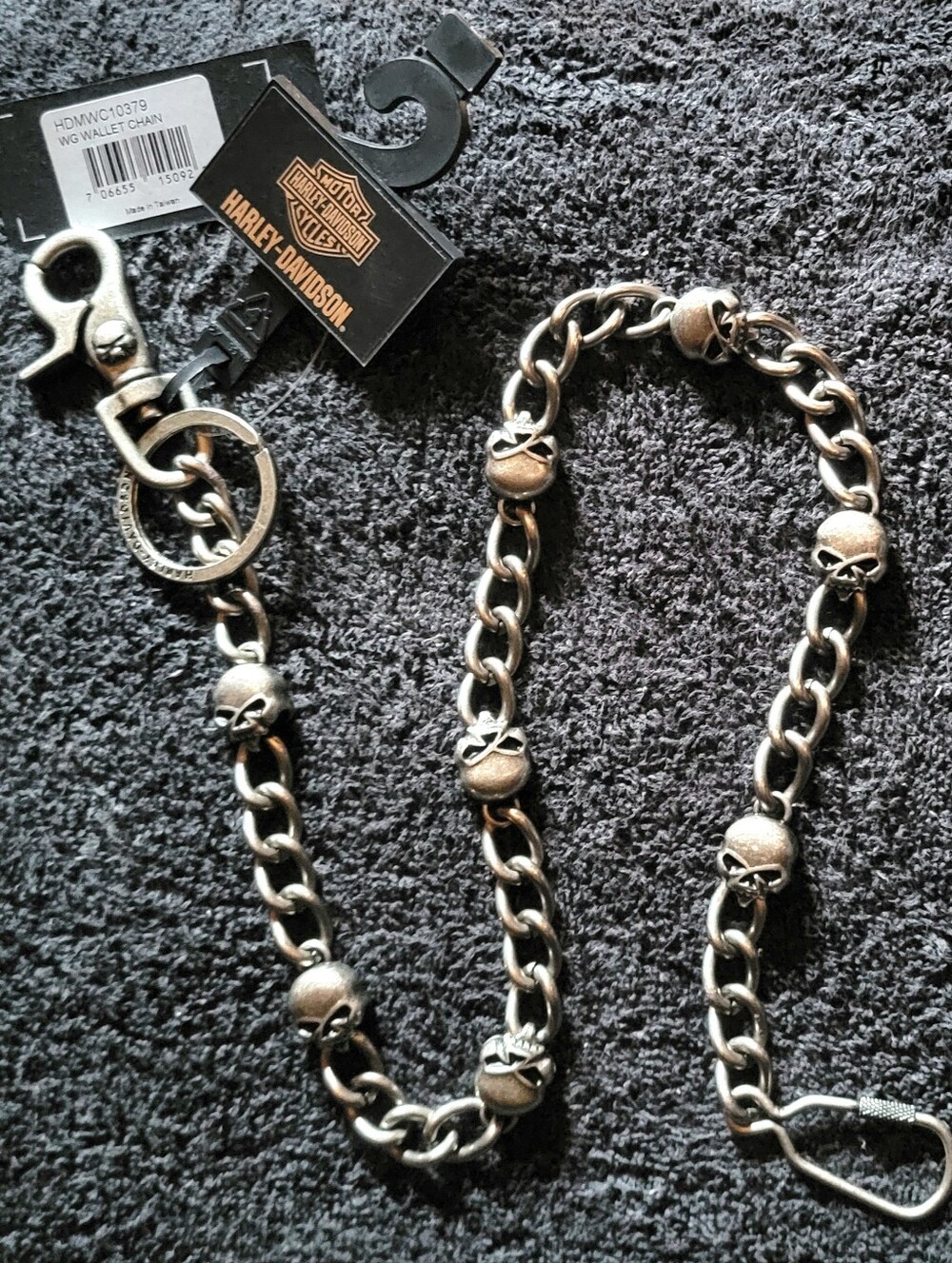 Vintage Harley-Davidson 2013 Men's Willie G 26" Wallet Chain NWT
